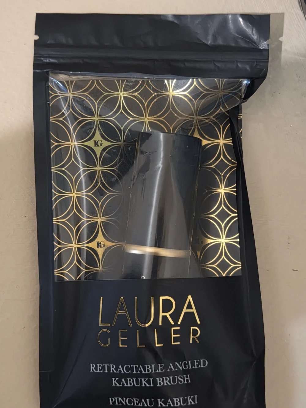Laura Geller Retractable Angled Kabuki Brush Travel Makeup Brush New Sealed